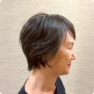 ブローしなくても作れる大人ショート