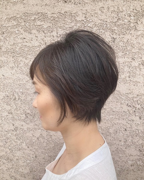 透明感のあるショートスタイル