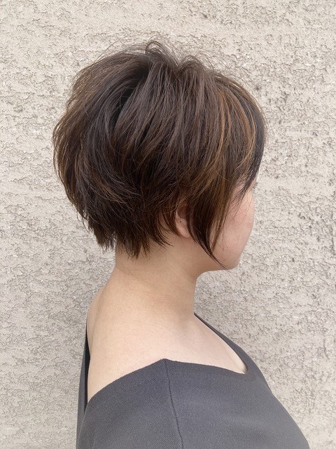 ハイライトｘローライトがきいたショートスタイル