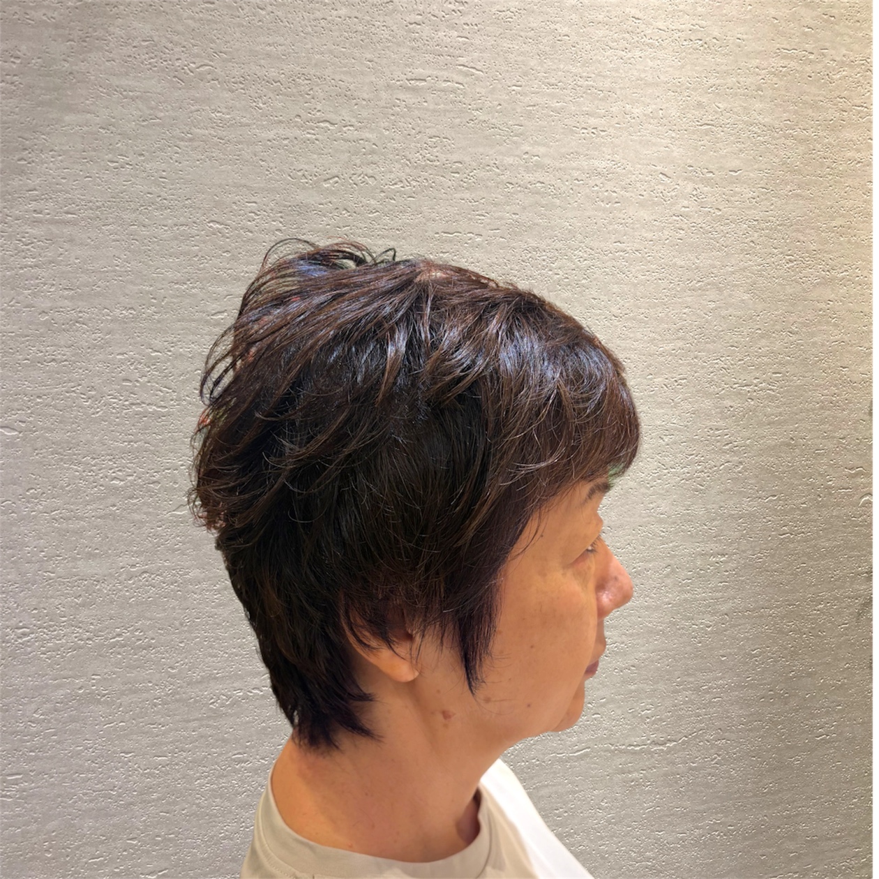 メリハリのあるお手入れ簡単ベリーショート